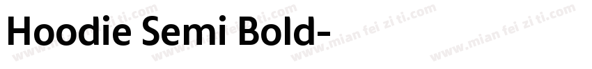 Hoodie Semi Bold字体转换